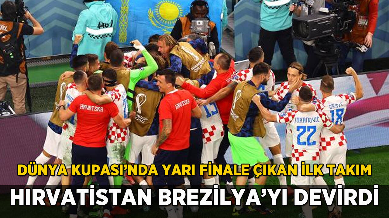 Hırvatistan, Brezilya'yı devirip yarı finale yükseldi