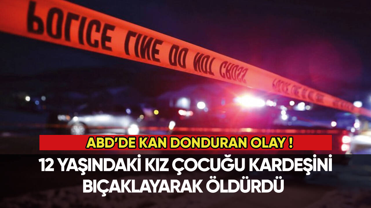 12 yaşındaki kız çocuğu, kardeşini bıçaklayarak öldürdü