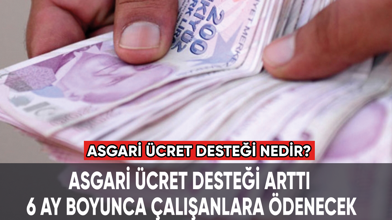 Asgari ücret desteği arttı. 6 ay boyunca çalışanlara ödenecek. Nedir bu destek?