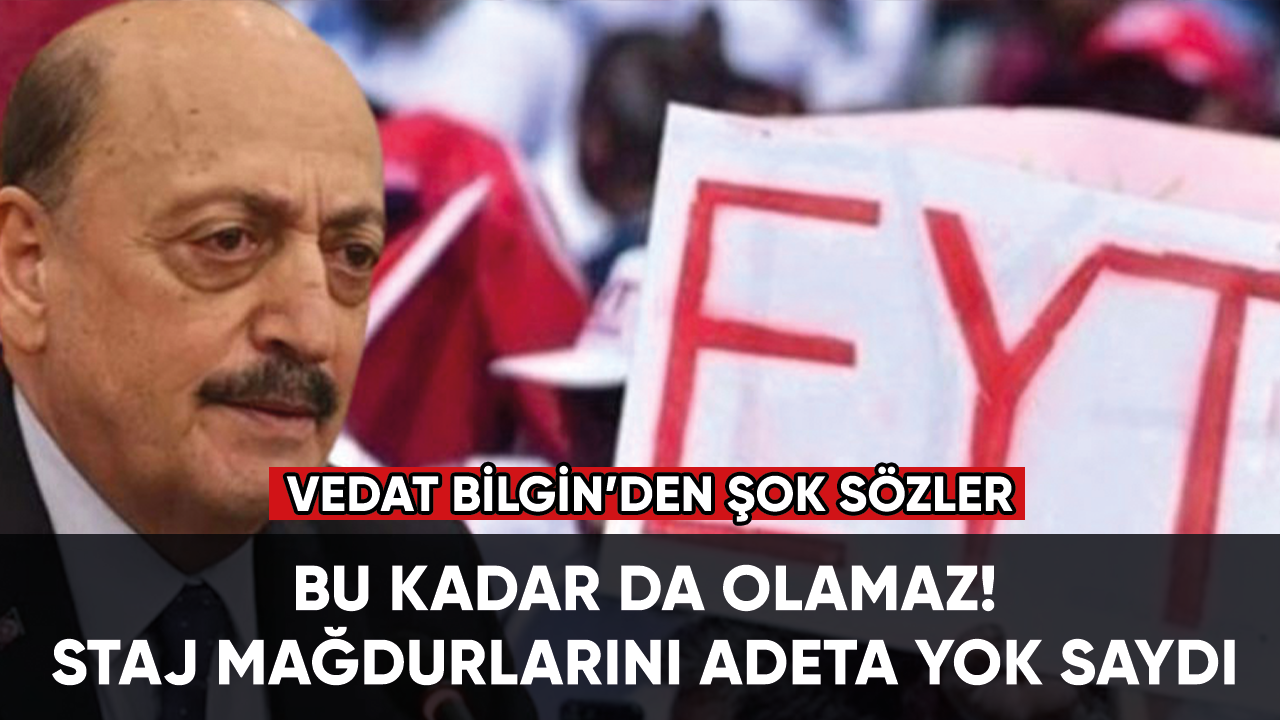 Bu kadar da olamaz! Staj mağdurlarına şok! Vedat Bilgin üzücü haberi verdi