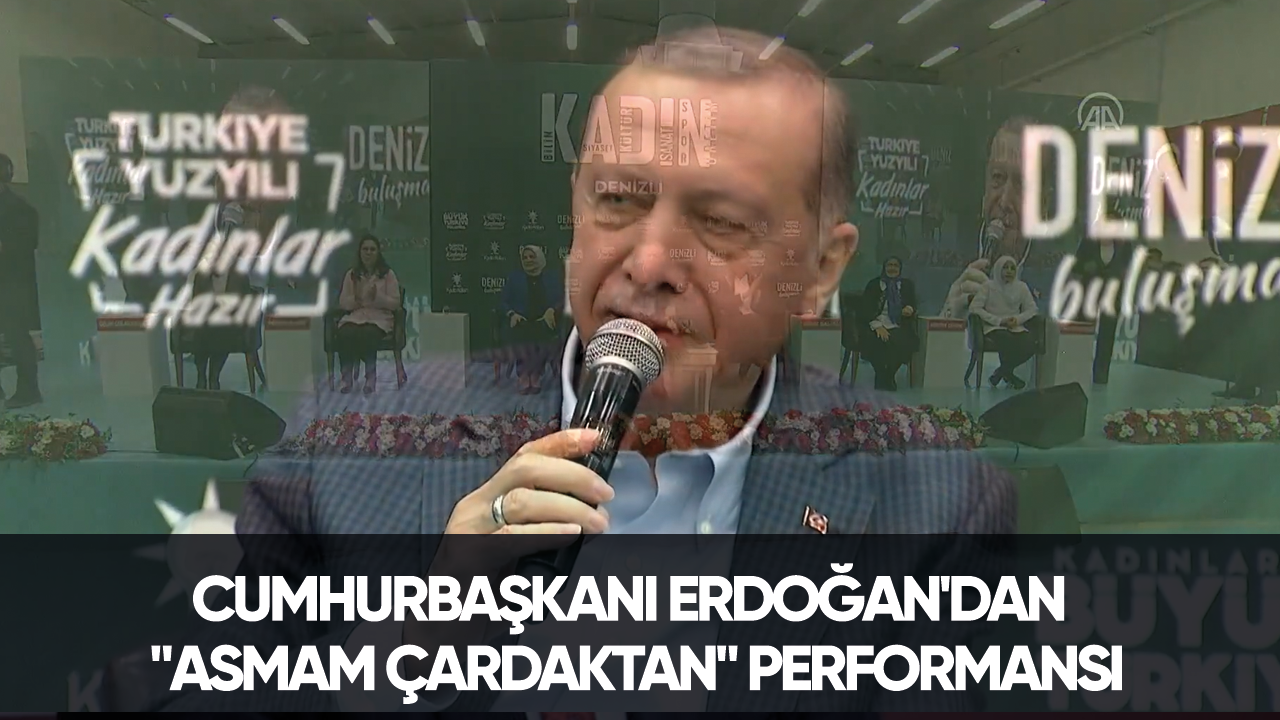 Cumhurbaşkanı Erdoğan'dan "Asmam çardaktan" performansı