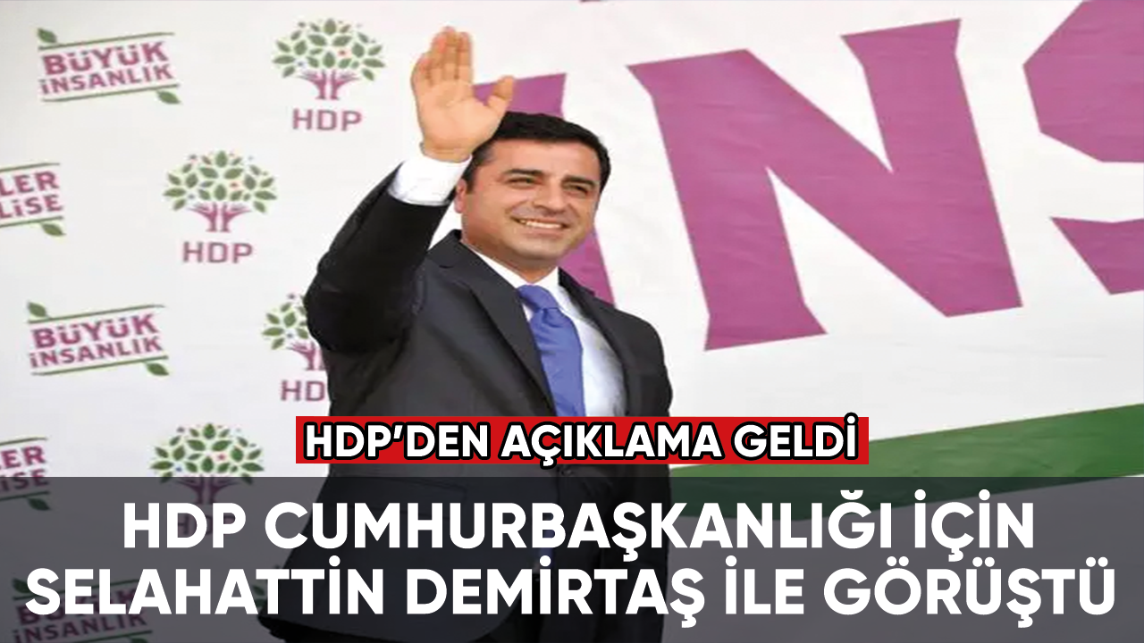 HDP adaylık için Selahattin Demirtaş ile görüştü