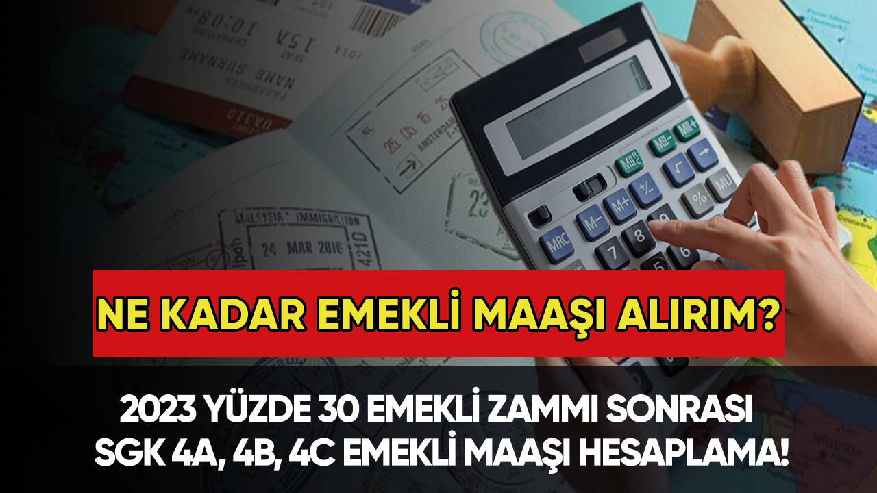 Ne kadar emekli maaşı alırım? Emekli maaşı hesaplama ekranı