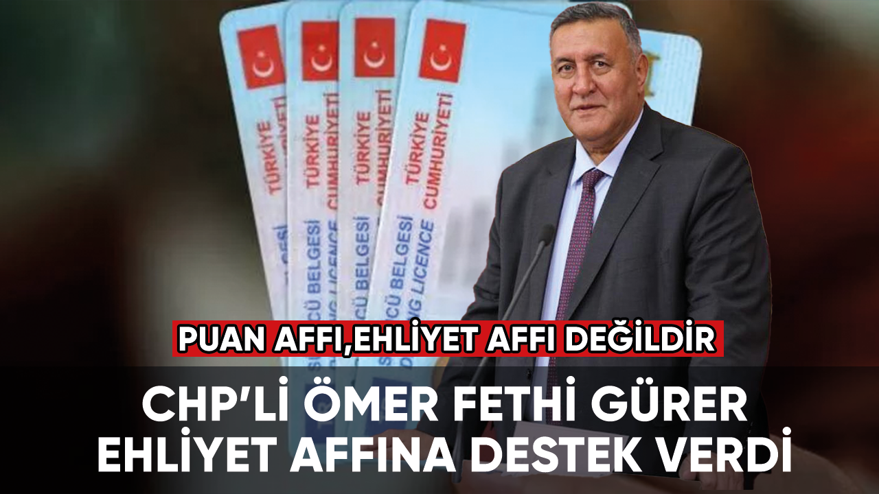 Ömer Fethi Gürer: Puan affı, ehliyet affı değildir!