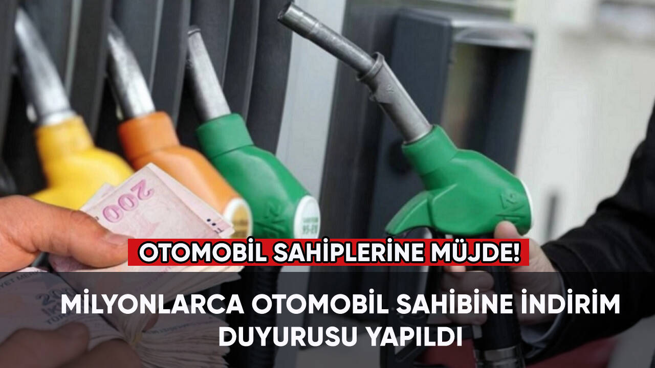 Otomobil sahiplerine müjde! Benzin motorin ve LPG'ye indirim