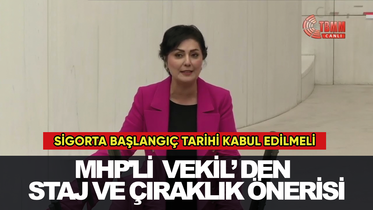 Son dakika... MHP'li  Vekil'den staj ve çıraklık önerisi