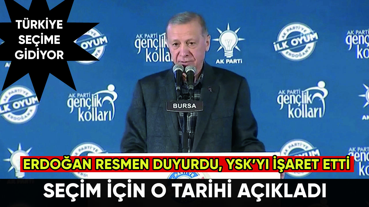 Erdoğan'dan seçim açıklaması: Resmen tarihi duyurdu