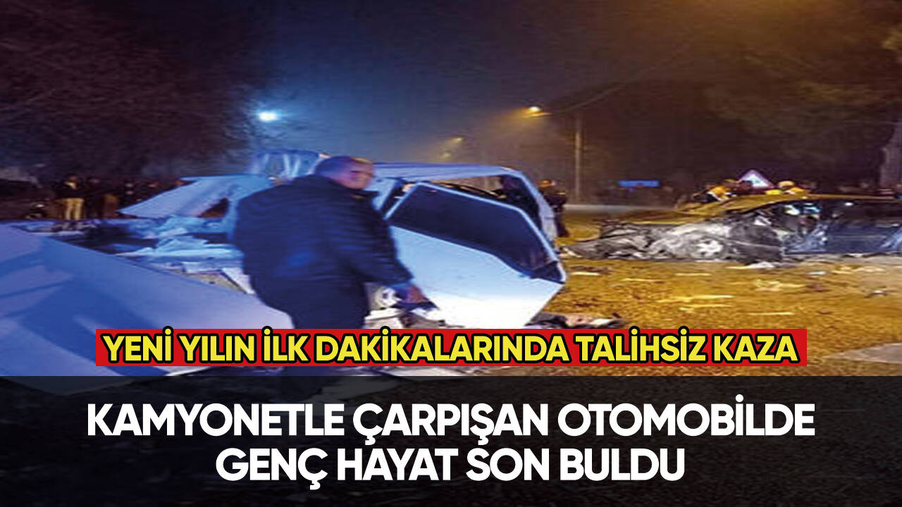 Yeni yılın ilk dakikalarında talihsiz kaza...