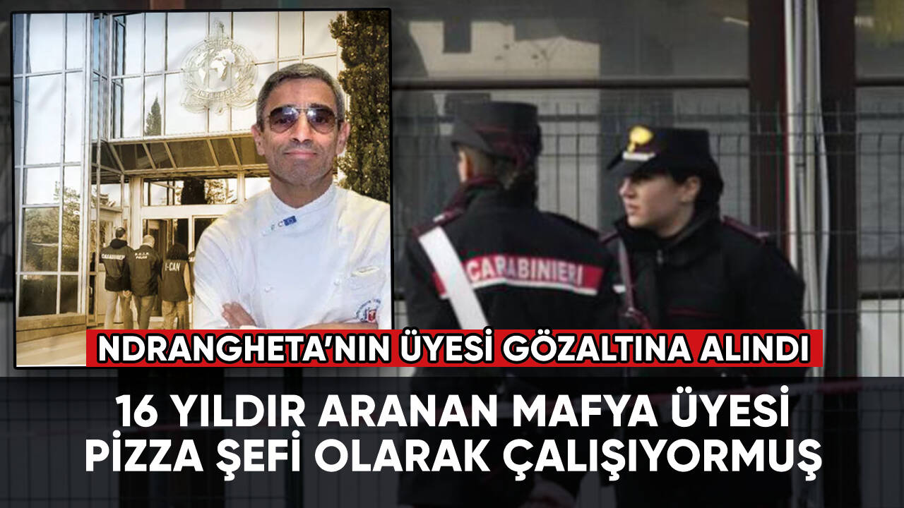 16 yıldır aranan mafya üyesi pizza şefi olarak çalışıyormuş!