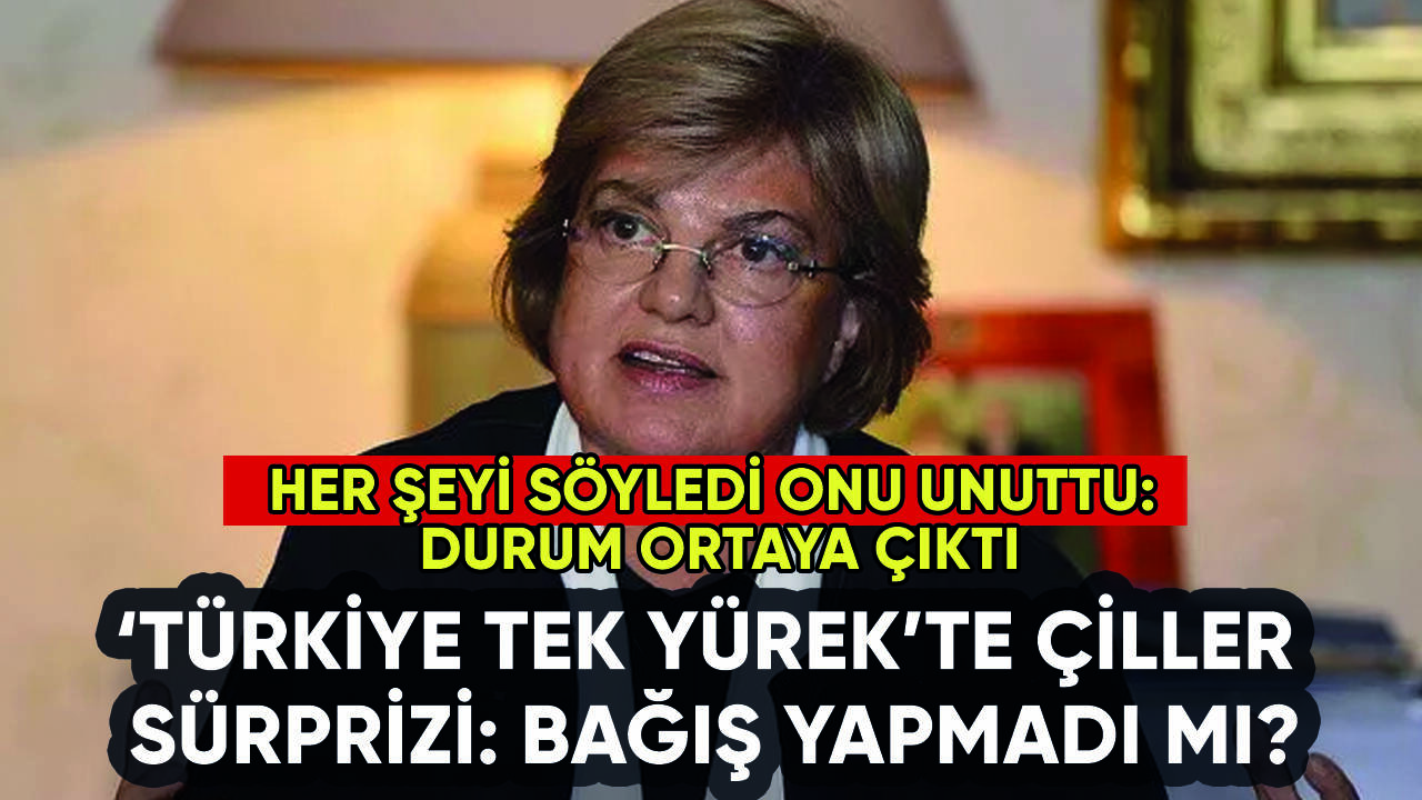 Tansu Çiller Türkiye Tek Yürek'te her şeyi söyledi onu unuttu