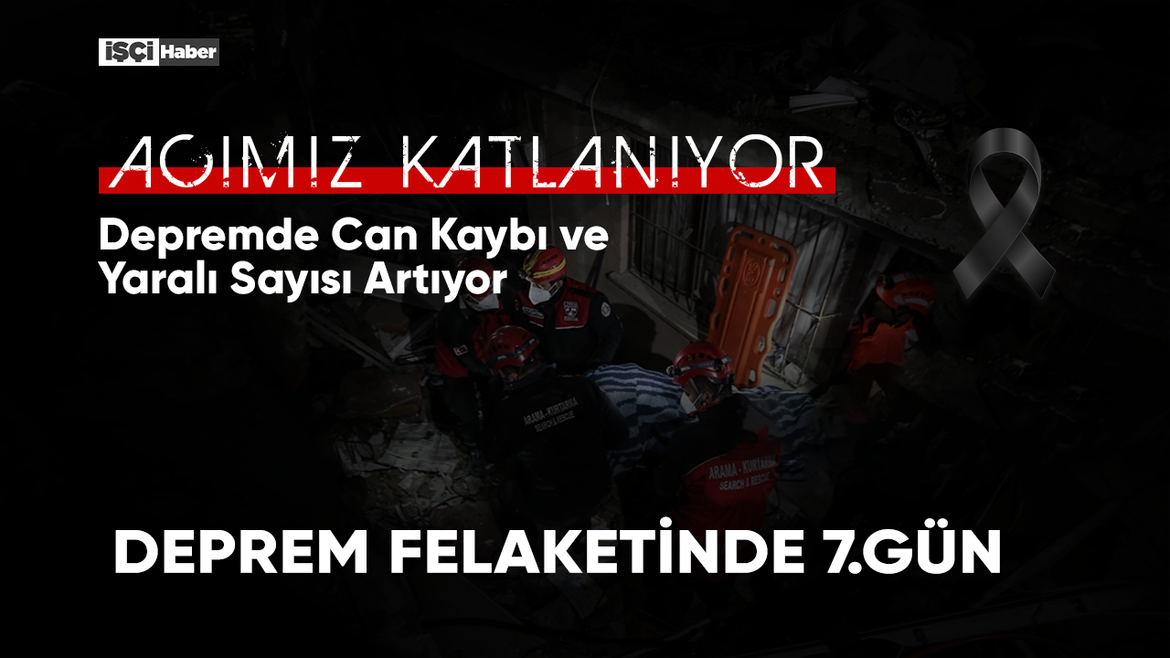 Deprem felaketinde 7. gün: Can kaybı 24 bini aştı