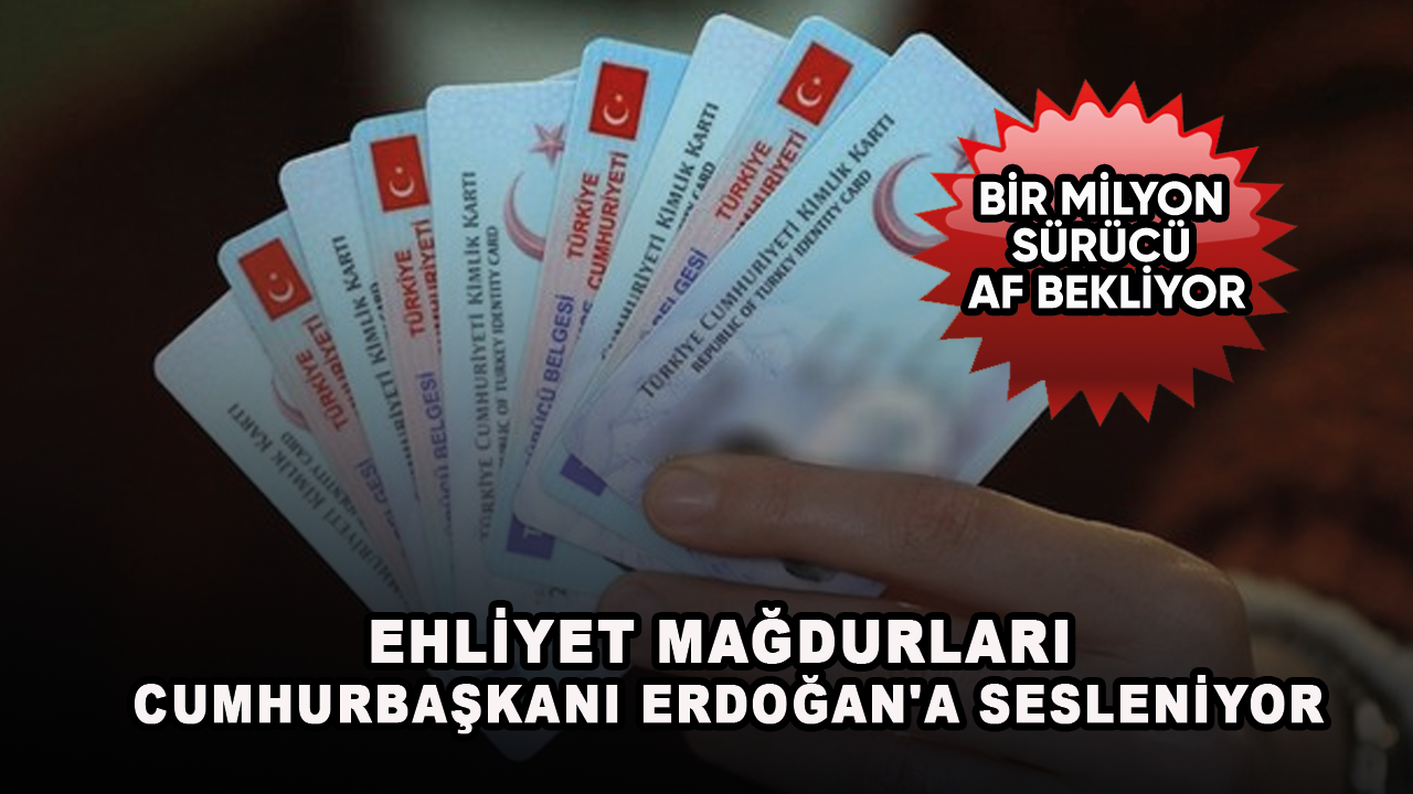 Ehliyet mağdurları Cumhurbaşkanı Erdoğan'a sesleniyor