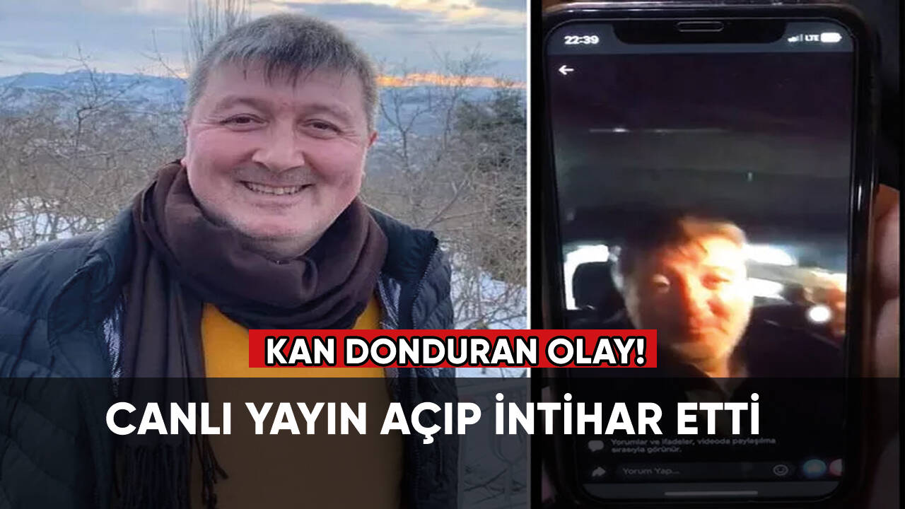 Kan donduran olay: Canlı yayın açıp intihar etti!