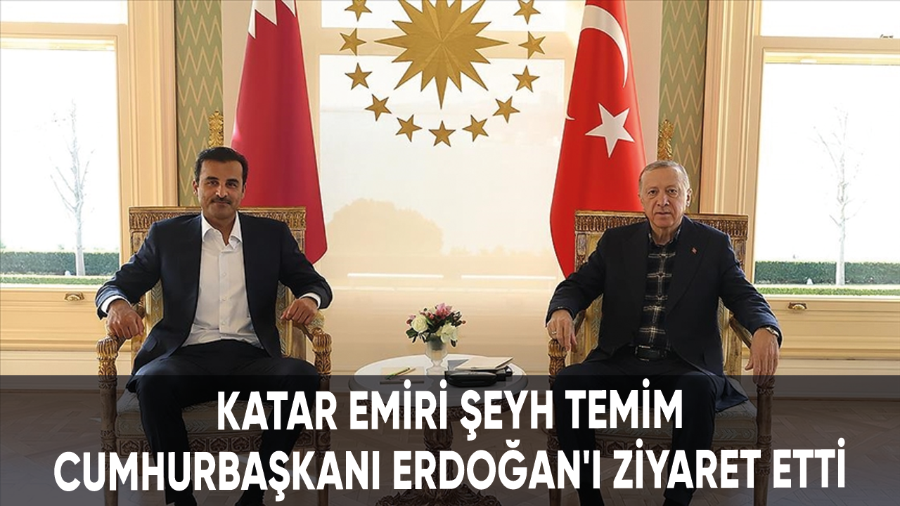 Katar Emiri Şeyh Temim, Cumhurbaşkanı Erdoğan'ı ziyaret etti