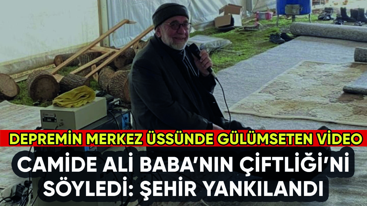 Camide Ali Baba'nın Çiftliği'ni söyledi: Deprem bölgesinde gülümseten hareket