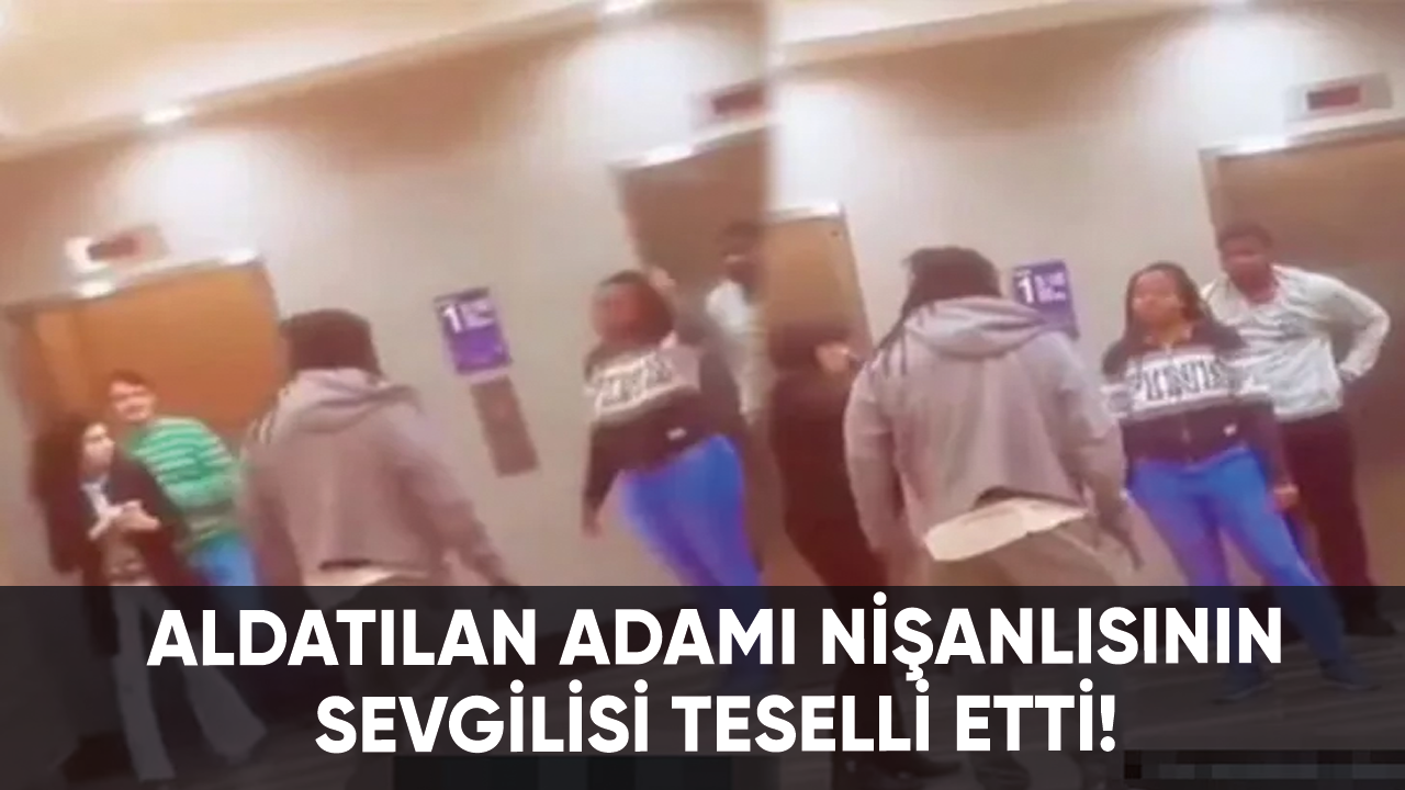 Otel odasında aldatılan adam nişanlısının sevgilisinin omzunda ağladı!