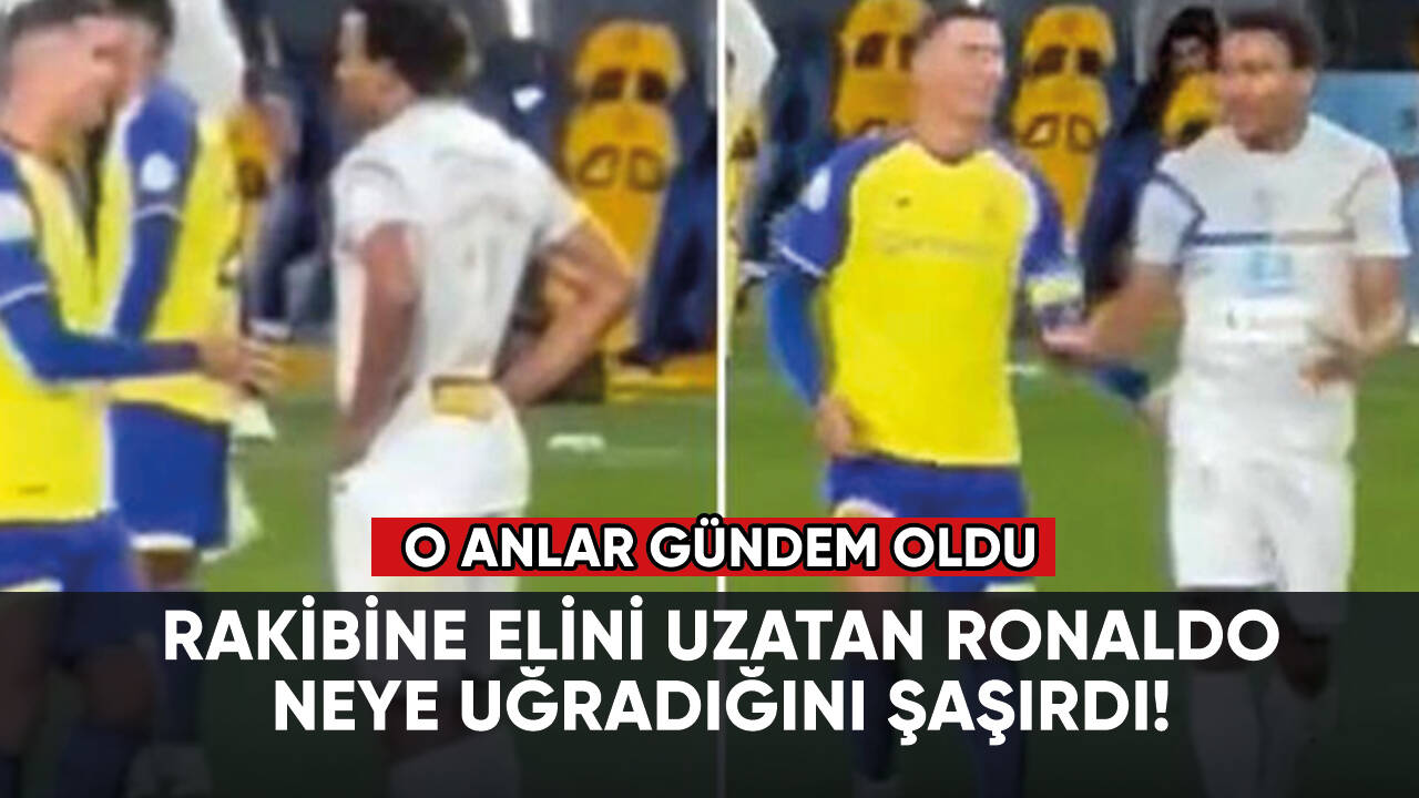 Rakibine elini uzatan Ronaldo, aldığı cevapla neye uğradığını şaşırdı!