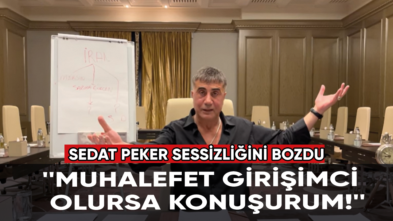 Sedat Peker sessizliğini bozdu: ''Muhalefet girişimci olursa konuşurum''