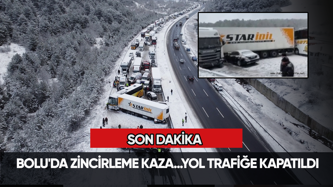 Son dakika! Bolu'da zincirleme kaza... Yol trafiğe kapatıldı