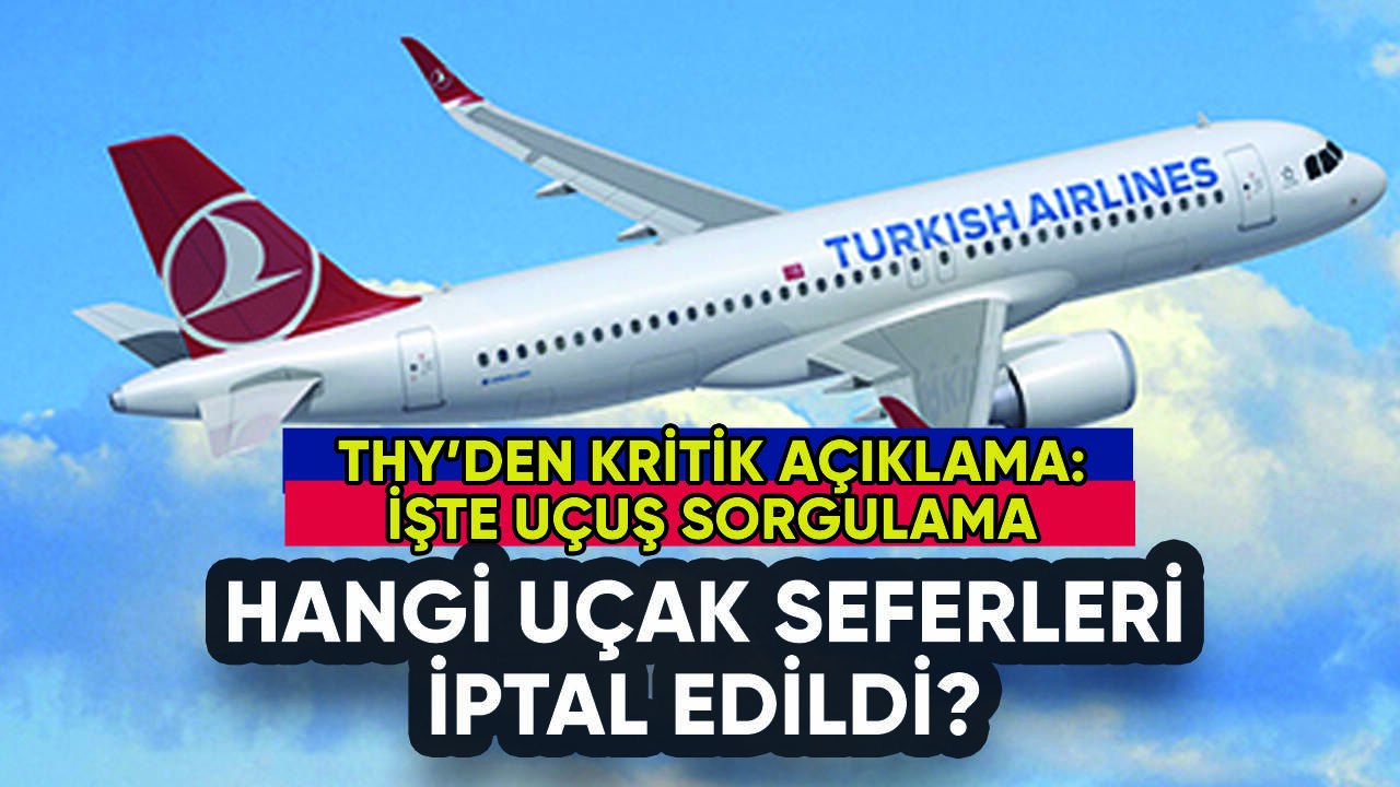 THY uçak seferleri iptal mi edildi? Uçuş sorgulama