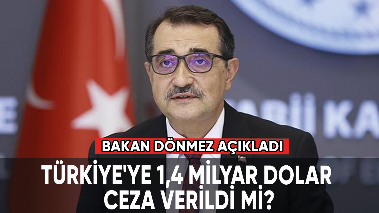 Bakan Dönmez açıkladı: Türkiye'ye 1,4 milyar dolar ceza verildi mi?