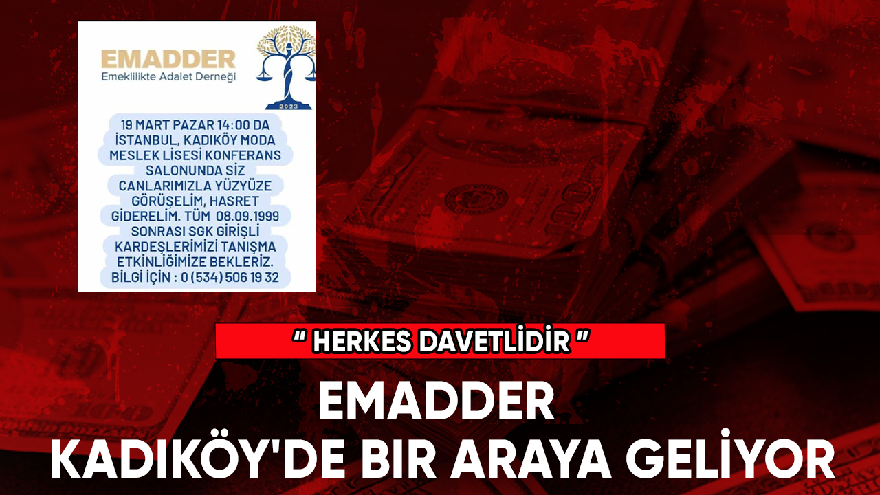 EMADDER Kadıköy'de bir araya geliyor