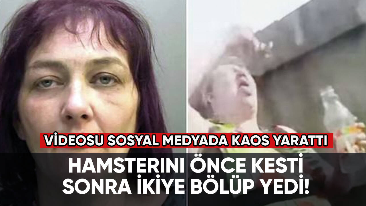 Hamsterını önce kesti sonra ikiye bölüp yedi!