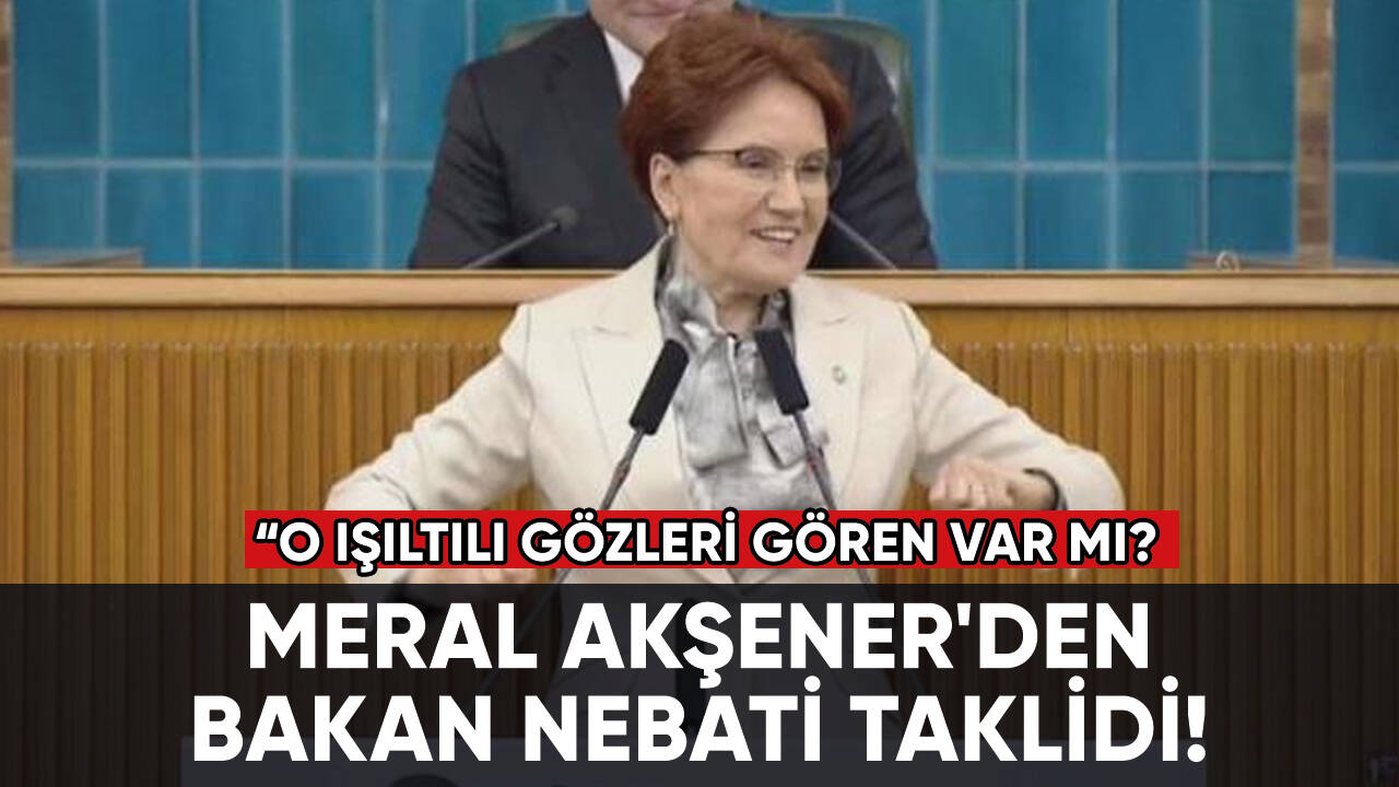 Meral Akşener Maliye Bakanı Nebati'yi taklit etti!