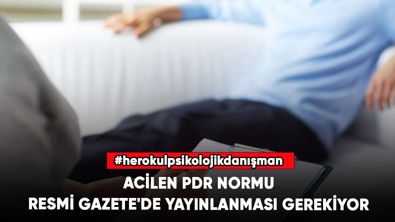 PDR normu acilen revize edilsin!