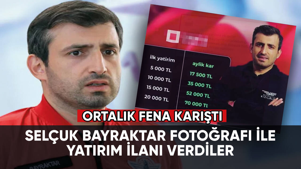 Selçuk Bayraktar'ın fotoğrafıyla ilan verdiler