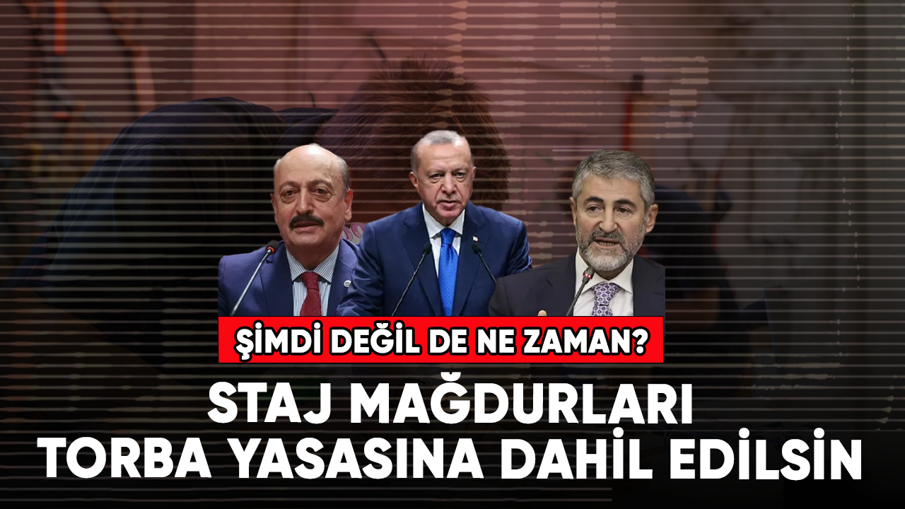 Şimdi değil de ne zaman? Staj mağdurları torba yasasına dahil edilsin