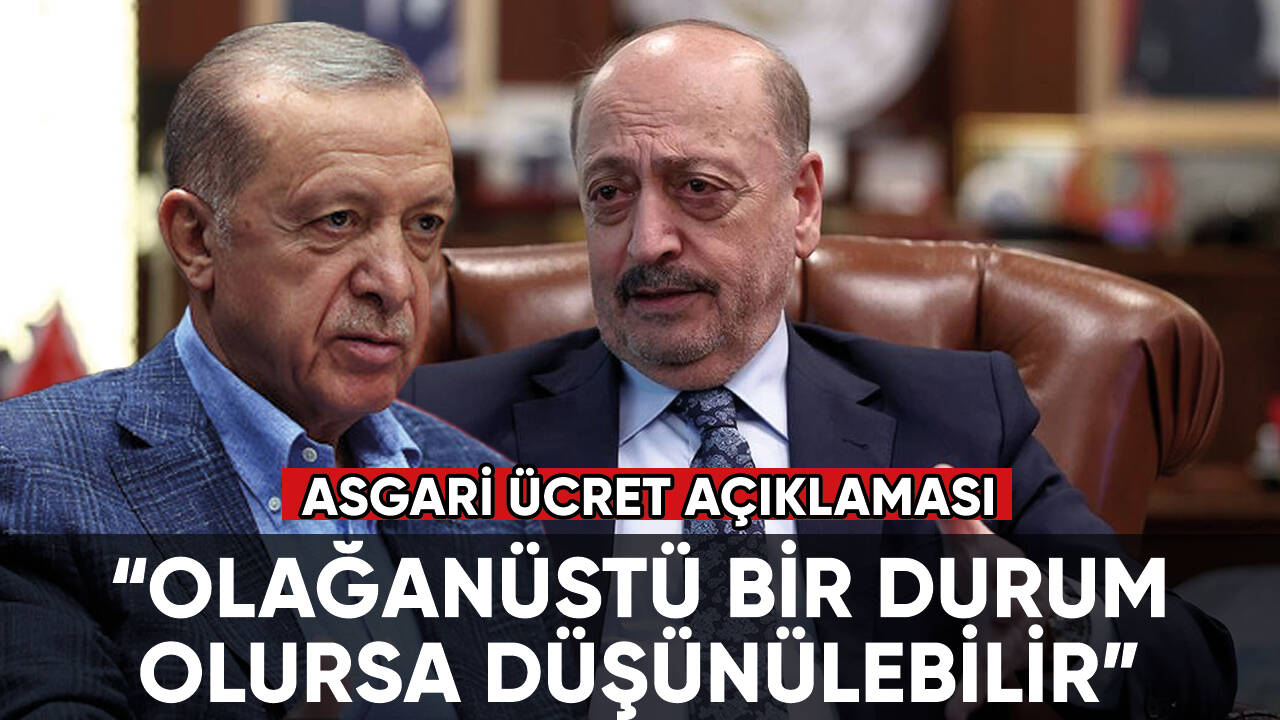 Son dakika...Bakan Bilgin asgari ücret için konuştu