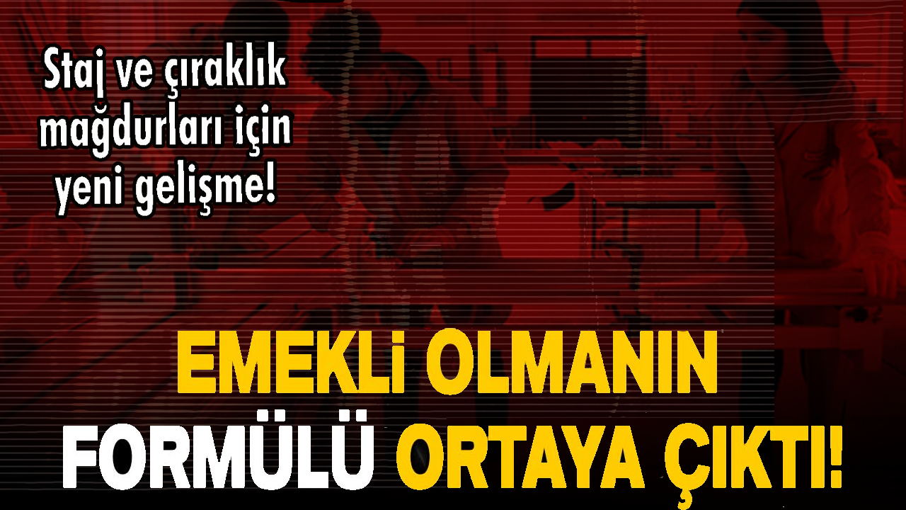 Staj ve çıraklık mağdurları için yeni gelişme! Uzman isim formülü açıkladı