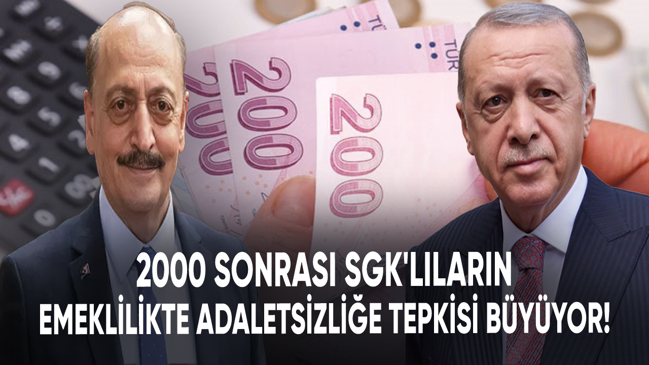 2000 sonrası SGK'lıların emeklilikte adaletsizliğe tepkisi büyüyor!