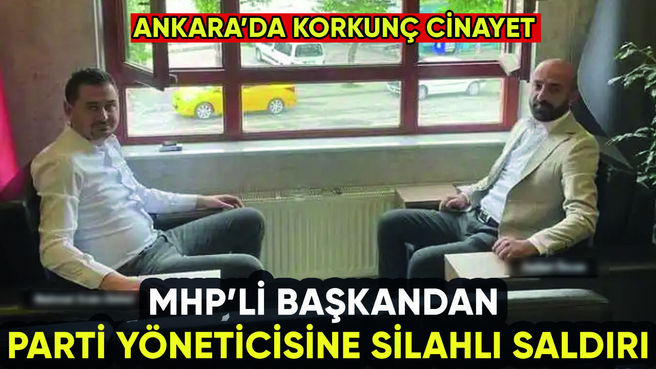 MHP'li başkan parti yöneticisini öldürdü