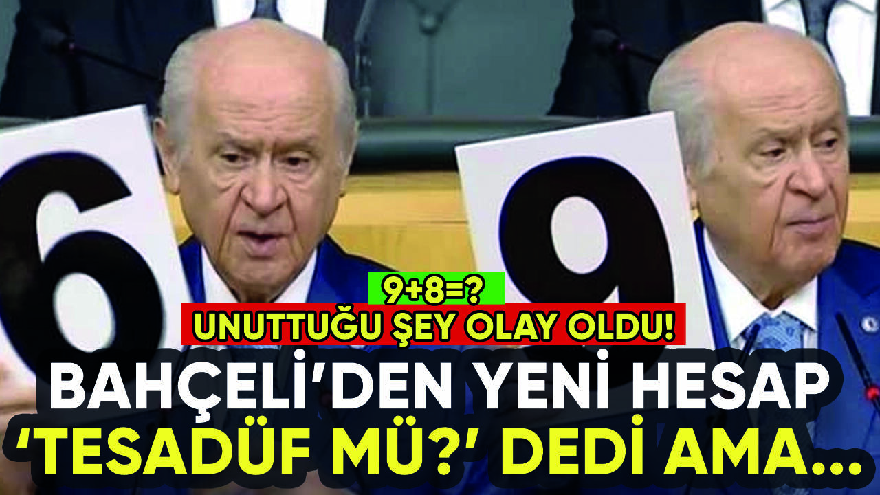 Bahçeli'den yeni hesap: Bu tesadüf mü dedi ama...