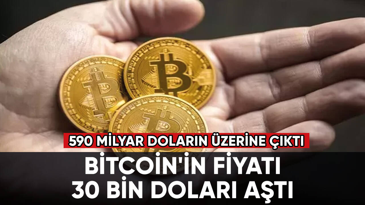 Bitcoin'in fiyatı 30 bin doları aştı