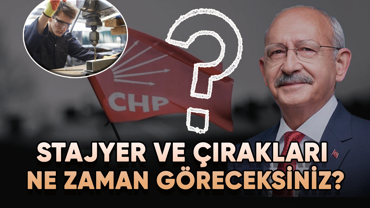 CHP'li Vekil'den "14 Mayıs'ta Staja bahar gelecek" sözü!