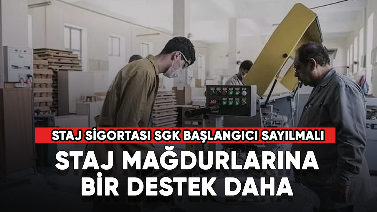 Meclis'in kapanmasına kısa bir süre kala staj mağdurlarına bir destek daha geldi!