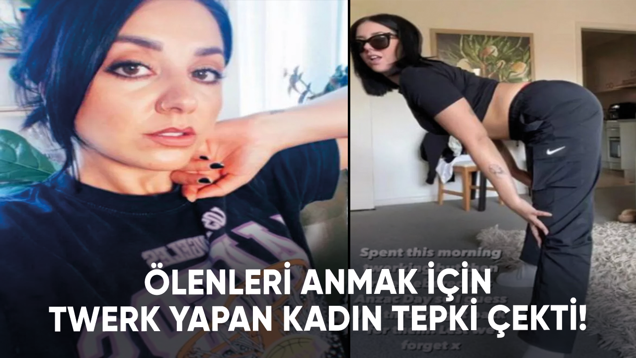 Ölenleri anmak için twerk yapan kadın tepki çekti!