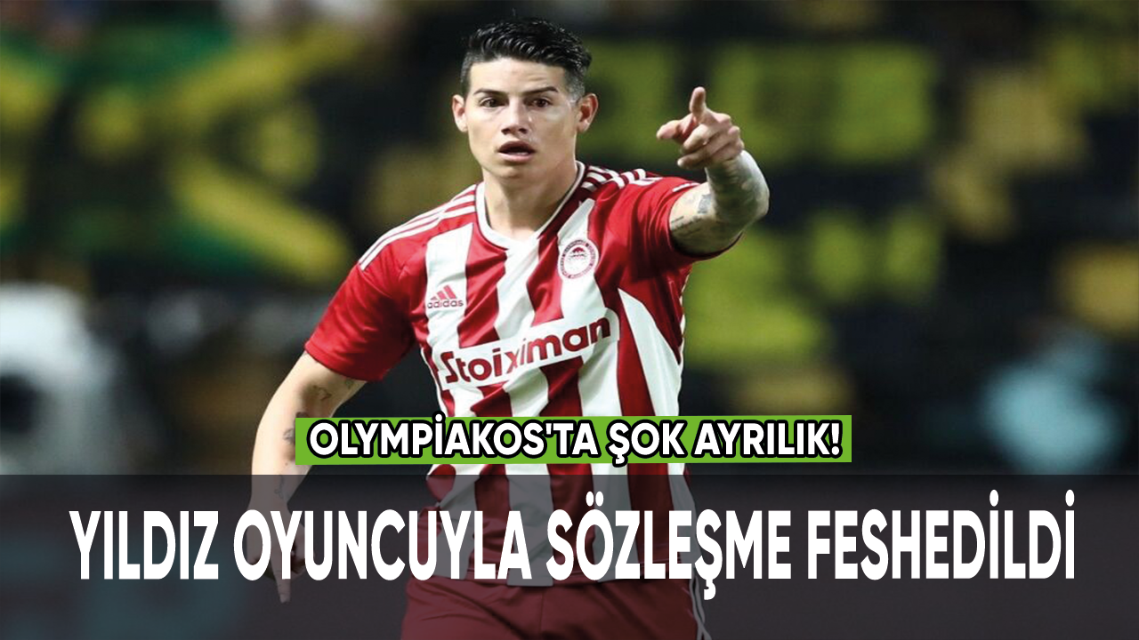 Olympiakos'ta şok ayrılık! Yıldız oyuncuyla sözleşme feshedildi