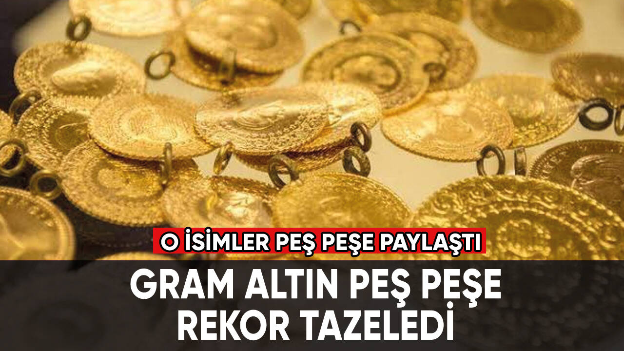 Son dakika... Gram altın rekor tazeledi