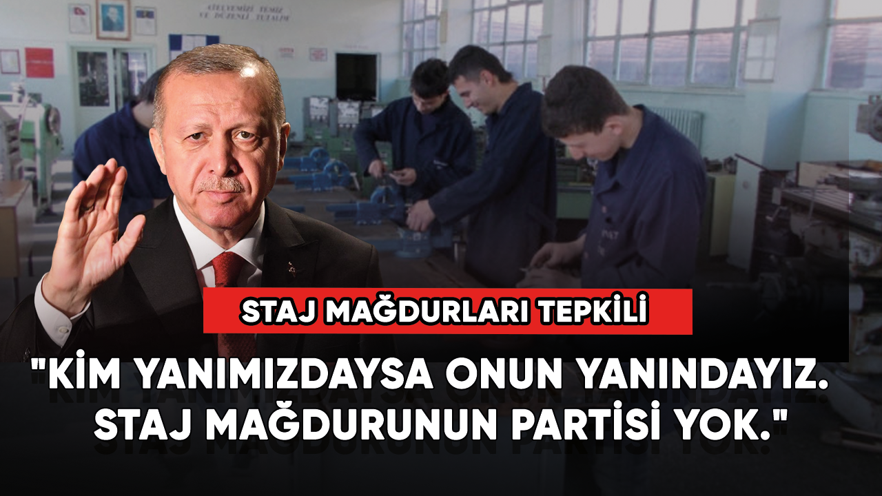 Staj mağdurları tepkili! Çocuk yaşta çalıştırılanların hakkını yiyene "Oy Moy Yok"