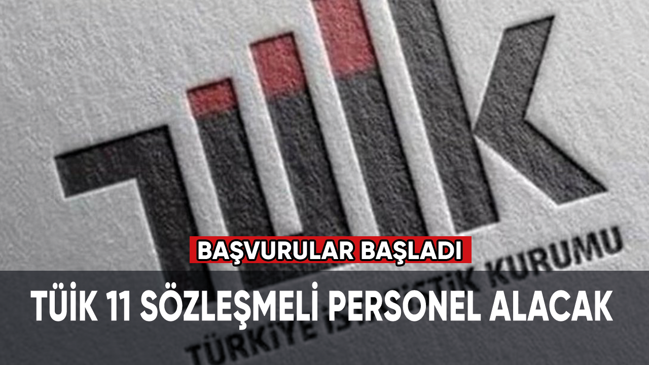 TÜİK 11 sözleşmeli personel alacak, başvurular başladı!