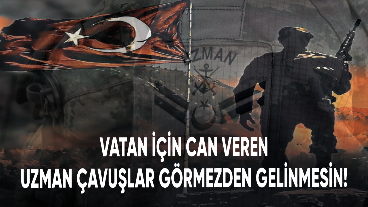 Vatan için can veren uzman çavuşlar görmezden gelinmesin!