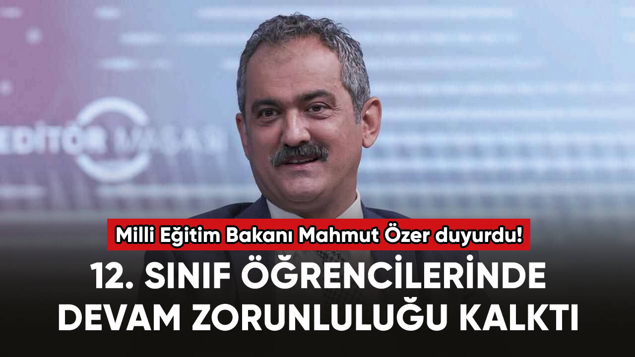 12. sınıf öğrencilerinde devam zorunluluğu kalktı