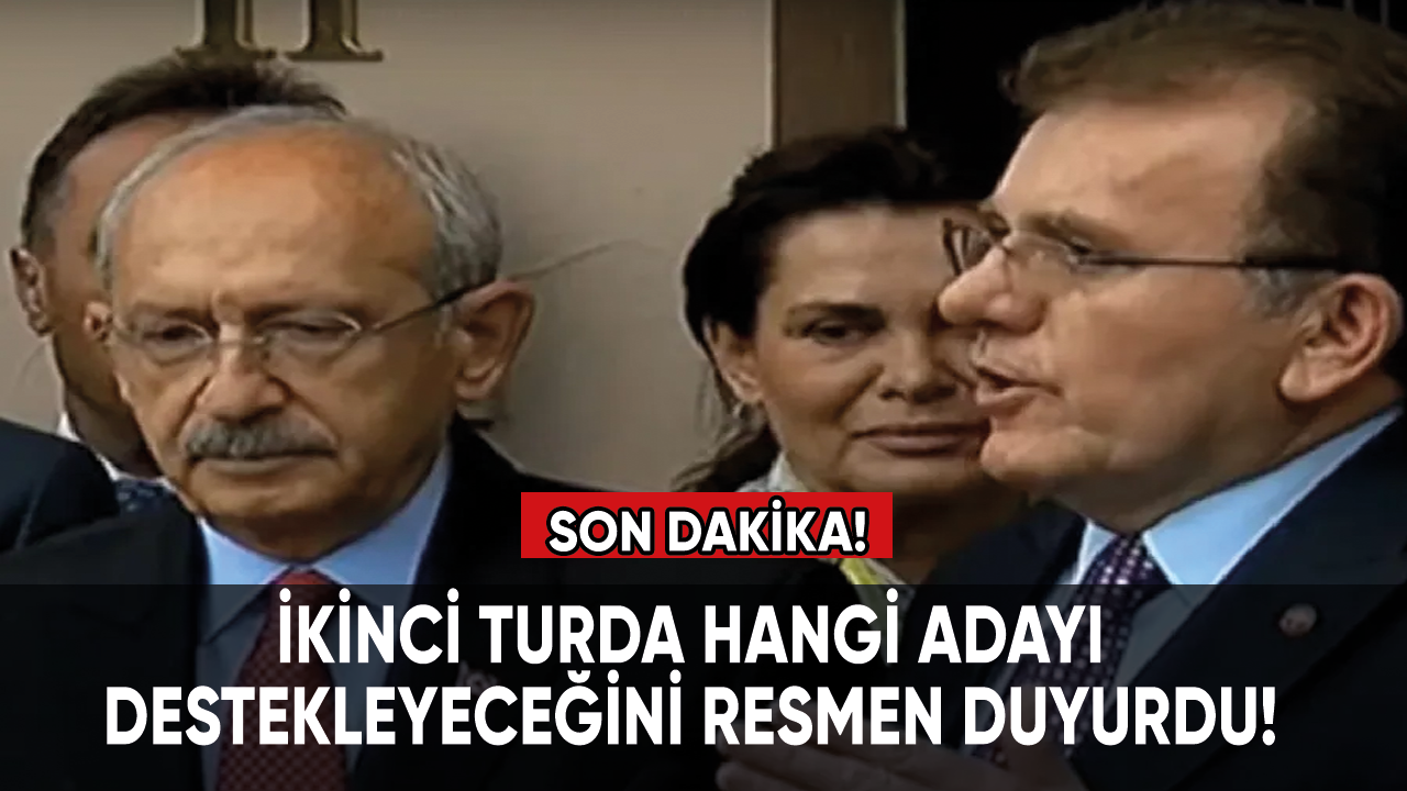 Adalet Partisi ikinci turda hangi adayı destekleyeceğini resmen duyurdu!