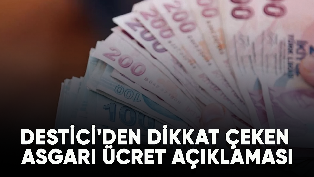 Destici'den dikkat çeken asgari ücret açıklaması