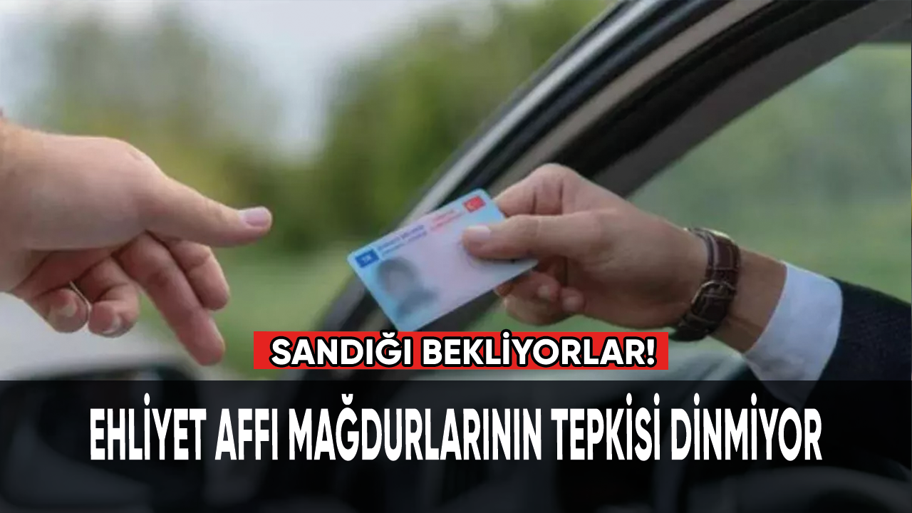 Ehliyet affı mağdurlarının tepkisi dinmiyor