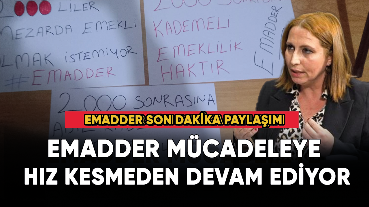 EMADDER mücadeleye hız kesmeden devam ediyor